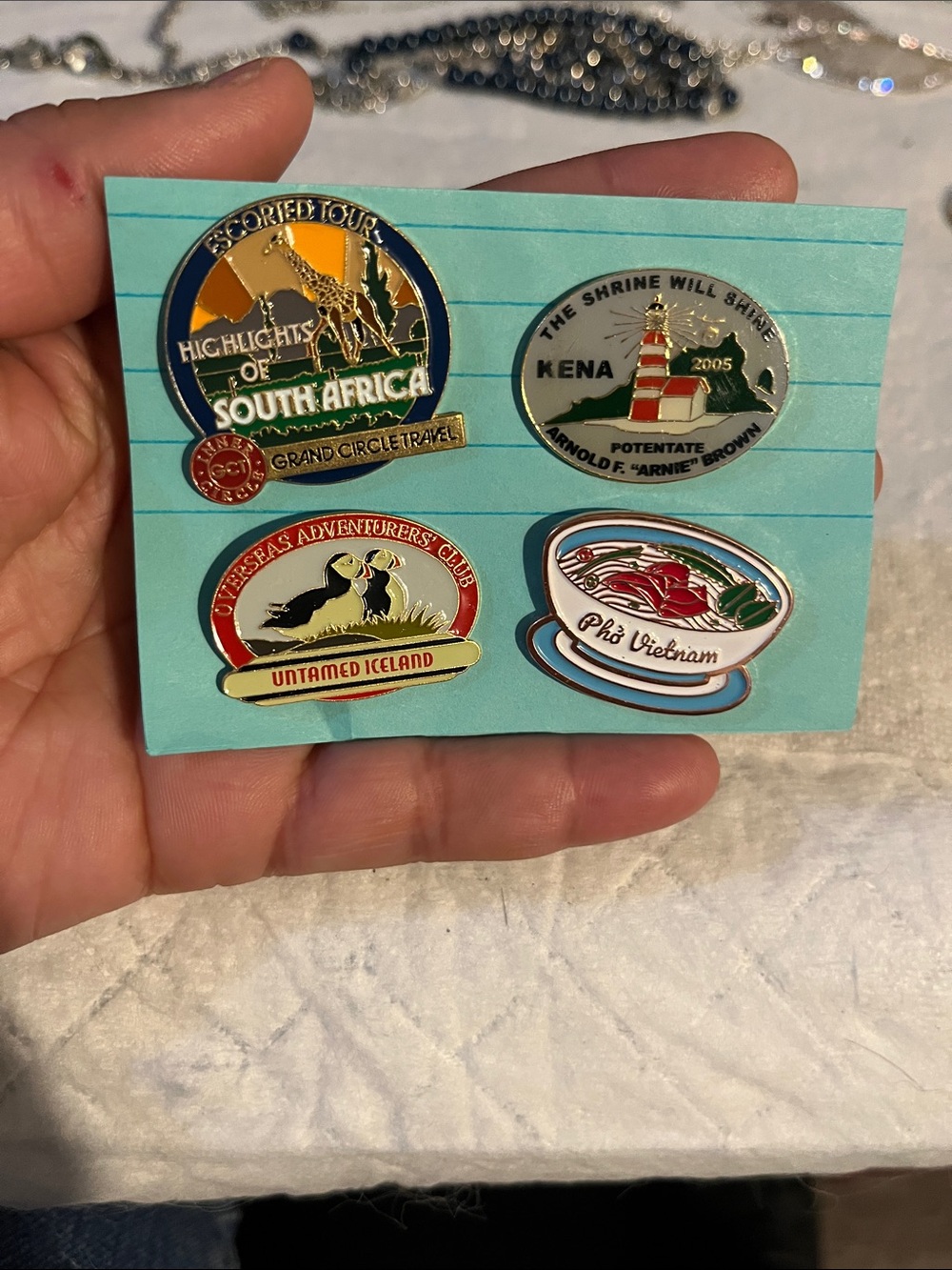 Travel Souvenir Enamel Pin Set - Multicolor